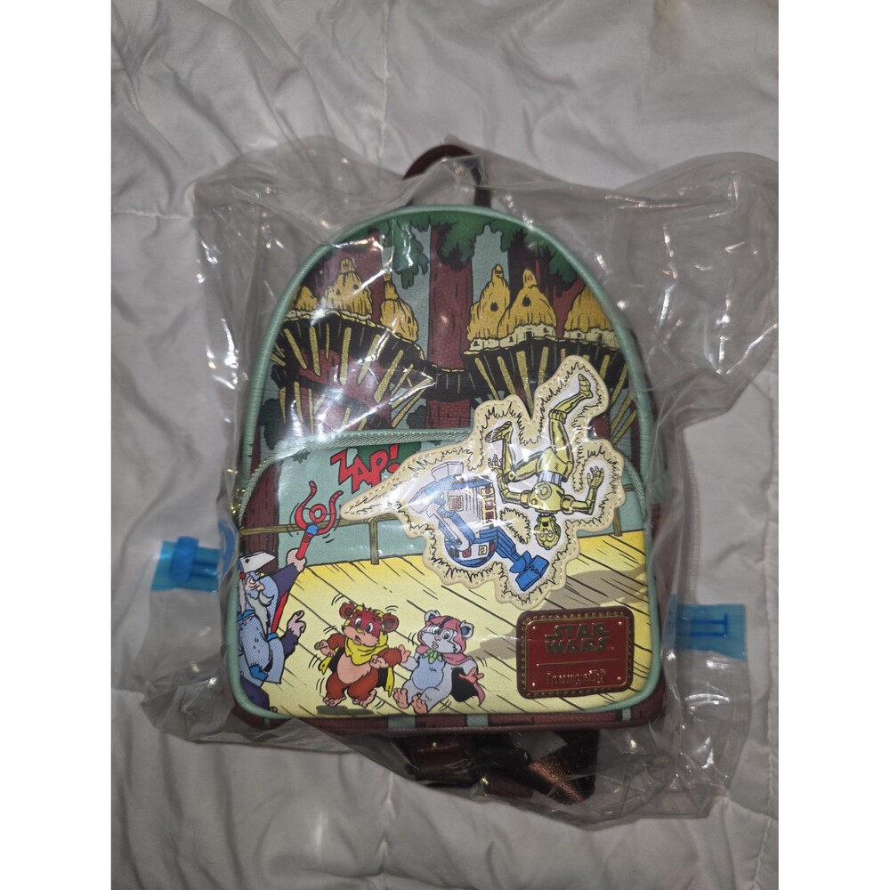 NWOT loungefly Disney star wars glow in the dark mini backpack purse bookbag!